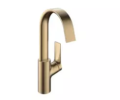 Vonios praustuvo maišytuvas Hansgrohe Vivenis aukštas su PopUp vožtuvu ir pasukama išteke, EcoSmart, matinė bronza, 75030140