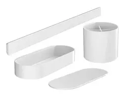 Hansgrohe WallStoris vonios lentyna, komplektas, matinė balta, 27968700 NEW