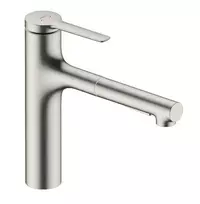 Virtuvinis kranas Hansgrohe Zesis M33, ištraukiamas antgalis, nerūdijantis plienas, 74823800 NEW
