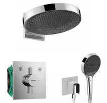 Dušo sistema Hansgrohe įmontuojamas maišytuvas, diametras 36 cm, 3 režimai, chromas, SANI21HHH009 NEW