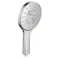 Dušo galvutė Grohe Rainshower SmartActive 130, 3 režimai, 9,5 l/min, SuperSteel, 26574DC0