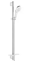 Dušo komplektas Grohe Rainshower SmartActive 130, 3 režimai, stovas 90 cm su žarna, 9,5 l/min, Moon White, 26579LS0