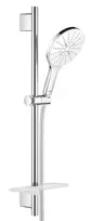 Dušo komplektas Grohe Rainshower SmartActive 150, 3 režimai, stovas 60 cm su žarna, 9,5 l/min, Moon White, 26592LS0