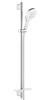 Grohe Rainshower SmartActive 150 dušų komplektas, 3 režimai, stovas 90 cm su žarna, 9,5 l/min, Moon White, 26594LS0