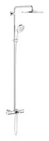 Dušo komplektas Grohe Rainshower SmartActive 310 su termostatu, sieninis montavimas, termostatas, 3 režimai, 9,5 l/min, chromas, 26657000