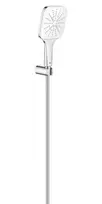 Dušo komplektas Grohe Rainshower SmartActive Cube 130, 3 režimai, su žarna, 9.5 l/min, Mėnulio balta, 26589LS0 NEW