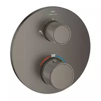 Dušo maišytuvas Grohe Atrio Private Collection, įleidžiamas, su termostatu, dviem vartotojams, matinė Hard Graphite, 24396AL0