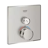 Dušo termostatinis maišytuvas Grohe Grohtherm SmartControl, įmontuojamas, supersteel, 29123DC0