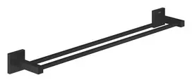 Dviejų rankų rankšluosčių laikiklis Grohe QuickFix Start Cube, matinė juoda, 411042430 NEW