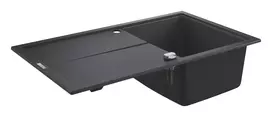 Virtuvės kriauklė Grohe K400 Grohe virtuvės kriauklės, su automatinio nuotėkio sistema, granito juoda, 31640AP0 NEW