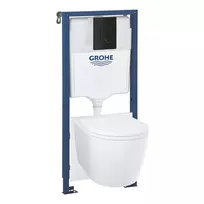Montavimo rėmo komplektas Grohe Start Round, softclose dangtis ir Even plovimo valdymo plokštė, matinė juoda, 103847SH00 NEW