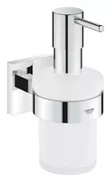 Skysto muilo dozatorius Grohe QuickFix Start Cube, stiklas/chromas, 41098000 NEW