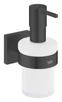 Skysto muilo dozatorius Grohe QuickFix Start Cube, stiklas/matinis juodas, 410982430 NEW
