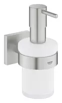 Skysto muilo dozatorius Grohe QuickFix Start Cube, stiklas/supersteel, 41098DC0