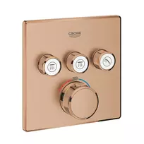 Dušo maišytuvas Grohe Grohtherm SmartControl įmontuojamas su termostatu, 3 vožtuvai, matinė Warm Sunset, 29126DL0