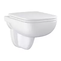 Pakabinamas tualeto bakelis Grohe Start Edge, pakabinamas su SoftClose dangčiu, rimless, Alpių balta, 39815000 NEW