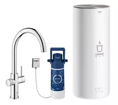 Grohe Red Duo virtuvinis maišytuvas su šildytuvu ir filtru, chromas, 30079001
