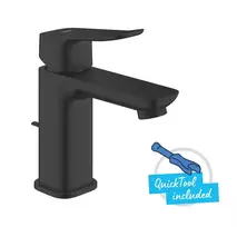 Vannos kriauklės maišytuvas Grohe Dice su PopUp vožtuvu, matinė juoda, 1018562430