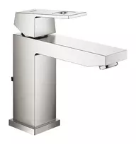 Vonios kriauklės maišytuvas Grohe Eurocube, su PopUp vožtuvu, supersteel, 23445DC0 NEW