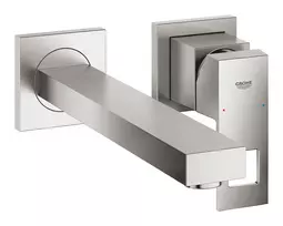 Vonios kriauklės maišytuvas Grohe Eurocube, įmontuojamas, 2 angų montavimui, supersteel, 23447DC0 NEW