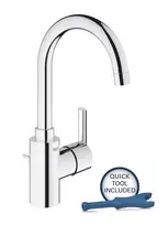 Vonios kriauklės maišytuvas Grohe Feel su pop-up vožtuvu, chromas, 32723001