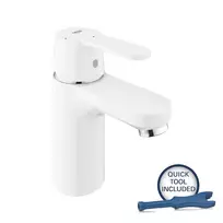 Vonios praustuvo maišytuvas Grohe Get su Push-Open išbėgimu, mėnulio balta, 23586LS0