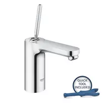 Vannos praustuvo maišytuvas Grohe Get su Push-Open ventiliu, chromas, 23800000