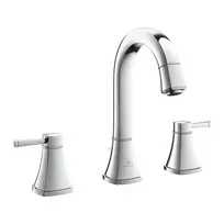 Grohe Grandera praustuvo maišytuvas su Pop-Up vožtuvu, 3 skylių montavimui, chromas, 20619000