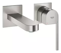 Vonios kriausmės maišytuvas Grohe Plus įmontuojamas, 2 skylių montavimui, supersteel, 29303DC3