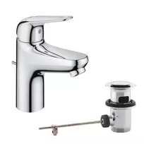 Grohe Swift praustuvės maišytuvas su Pop-Up ventiliu, chromas, 24322001