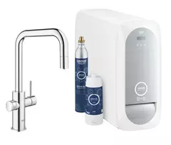 Vonios kambario praustuvo maišytuvas Grohe Blue Home su aušintuvu ir filtravimo funkcija, chromas, 31543000