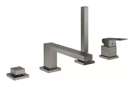 Vonios / dušo maišytuvas Grohe Eurocube, 4 anga, matinė Hard Graphite, 19897AL1
