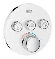 Vonia/dušas maišytuvas Grohe Grohtherm SmartControl įmontuojamas termostatinis, 3 vožtuvai, Moon White, 29904LS0