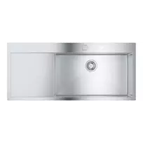 Virtuvinė kriauklė Grohe K1000, su vožtuvu, matinė nerūdijančio plieno, 52 cm, 31582SD1 NEW