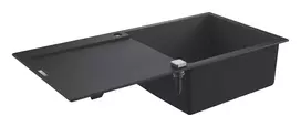 Virtuvinė kriauklė Grohe K500, su vožtuvu 100x50 cm, juodo granito, 31645AP0 NEW