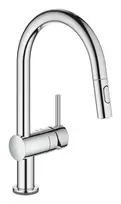 Virtuvinis maišytuvas Grohe MintaTouch su ištraukiamu purkštuku, elektroninis, chromas, 31358002