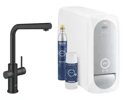 Virtuvinis praustuvės maišytuvas Grohe Blue Home su aušintuvu ir filtro funkcija, aksominė juoda, 31539KS0 NEW