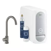 Virtuvinis maišytuvas Grohe Blue Home su aušintuvu ir filtru, matinė Hard Graphite, 31498AL1