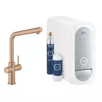 Virtuvės kranas Grohe Blue Home su aušintuvu ir filtravimo funkcija, matinė Warm Sunset, 31454DL1