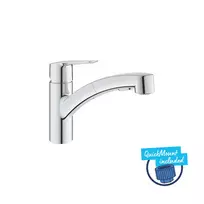 Virtuvės plautuvės maišytuvas Grohe QuickFix Start, ištraukiamas purkštukas, chromas, 1012400000 NEW