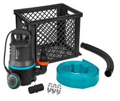 Gardena 9000 įmerkiamas (drenažinis) siurblys su drenažo komplektu, 300 W, 970573601