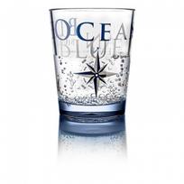 SAN Gėrimų stiklo rinkinys BRUNNER 0830185C.C8C MULTIGLASS Blue ocean 30cl 3pcs