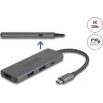 Delock DeLOCK USB Type-C dokstacija 8K - HDMI/USB/PD 3.0 100 W | 87804 | 4043619878048