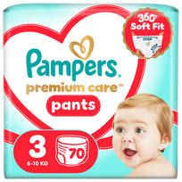 Sauskelnės-kelnaitės Pampers Premium Care Pants, 3 dydis, 70 vnt.