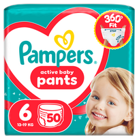 Sauskelnės-kelnaitės Pampers Active Baby Pants, 6 dydis, 50 vnt.