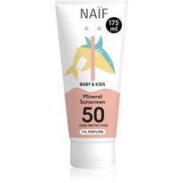 Naif Baby & Kids Mineral Sunscreen SPF 50 0 % Perfume apsauginis kremas kūdikiams 175 ml