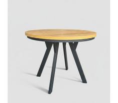 Išplečiamas valgomasis stalas CENTRO 100/140x77 cm ąžuolas craft/juoda