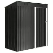 Metalinis įrankių namelis, 1,37 m², rakinamas, su ventiliacija, vienšlaičiu stogu ir pirštinėmis, 163 x 90 x 179 cm
