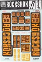 Amortizatorių lipdukai ROCKSHOX DECAL KIT 35MM DC NE02 ORANGE