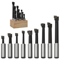 Gręžimo frezos 9vnt 12mm su mediniu pagrindu